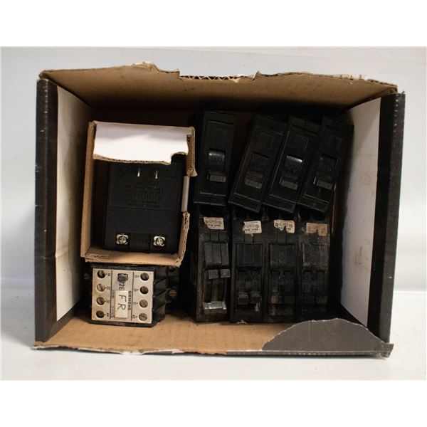 LOT OF ELECTRICAL BREAKERS