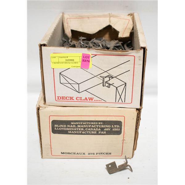 2 BOXES OF DECK CLAWS