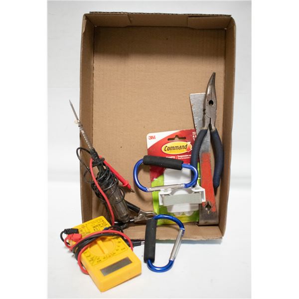 VOLT METER/SOLDERING IRON PLUS OTHER ITEMS