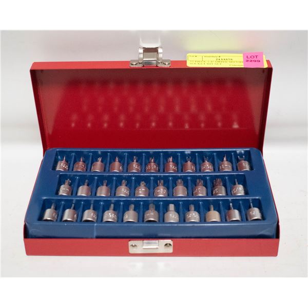 32 PIECE 1/4" DRIVE SECURITY SOCKET BIT SET