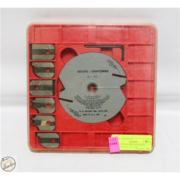 CRAFTSMAN MOLDING HEAD CUTTER SET NO.9 3222