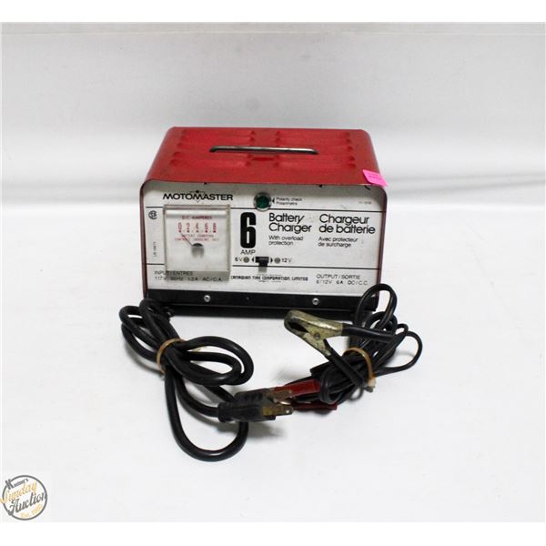 MOTOMASTER 6 AMP BATTERY CHARGER