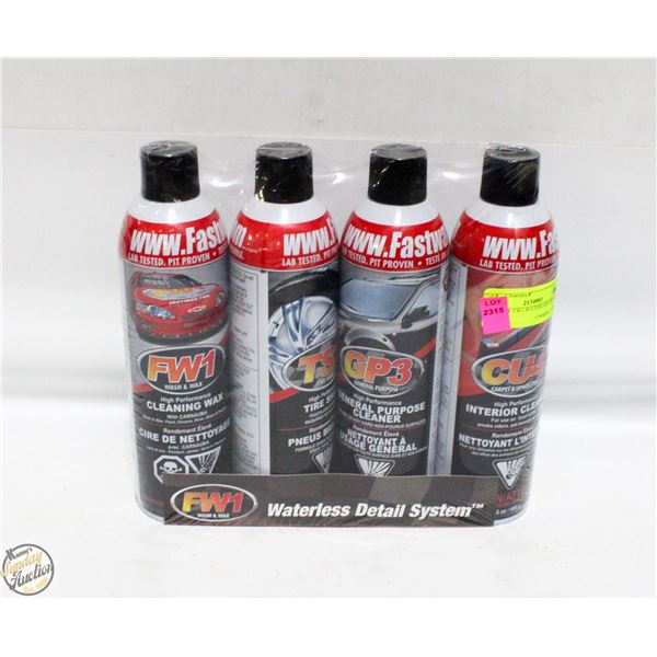 4PK NEW FW1 WATERLESS DETAIL SYSTEM