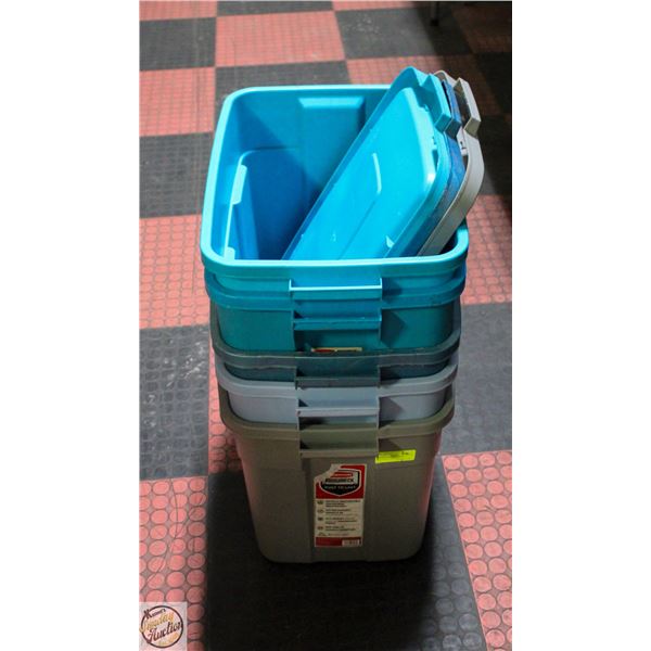 BUNDLE OF 5 RUBBERMAID ROUGHNECK 68 L/