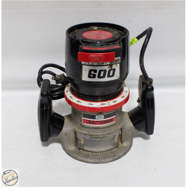 CRAFTSMAN 8 AMP ROUTER 25,000 RPM DOUBLE