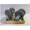 Image 1 : LOT OF 4 HEAVY DUTY CASTORS