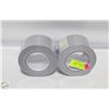 Image 1 : 2 ROLLS 3” WIDE ALUMINUM TAPE