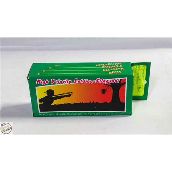 HIGH VELOCITY FOLDING SLINGSHOT