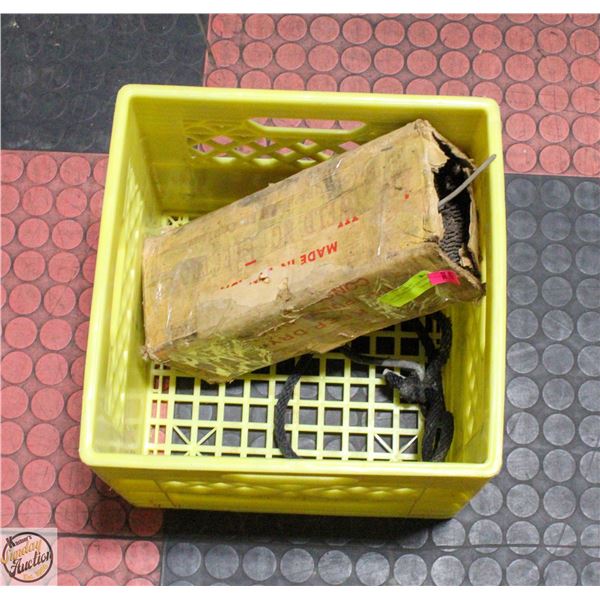 BOX WELDING RODS AND A MILK CRATE