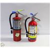 Image 1 : LOT OF 2 FULLY CHARGED FIRE EXTINGUISHERS