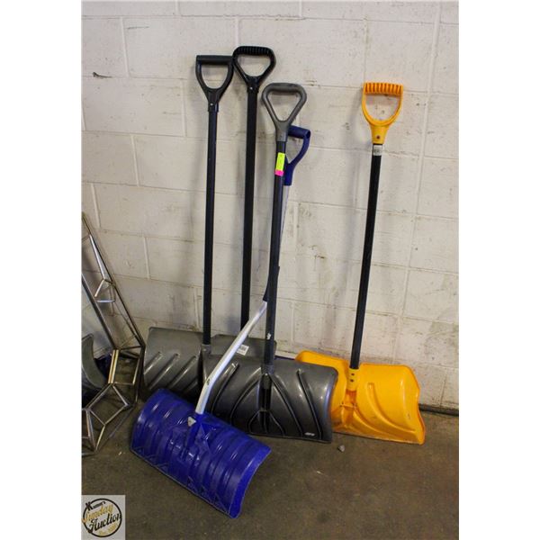 5 SNOW SHOVELS