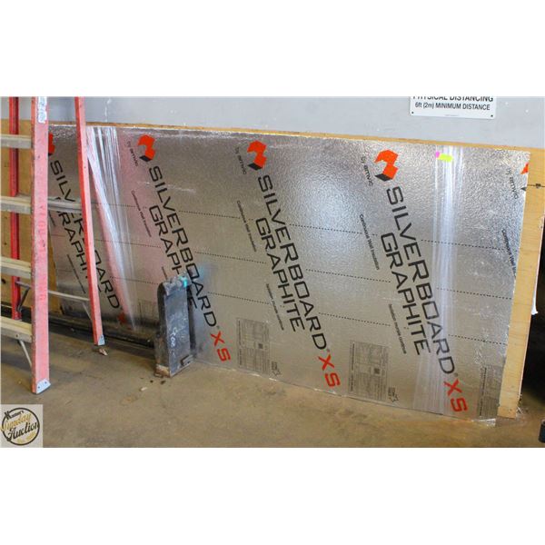 TWO 4 FT. X 8 FT. SHEETS OF SILVERBOARD XS