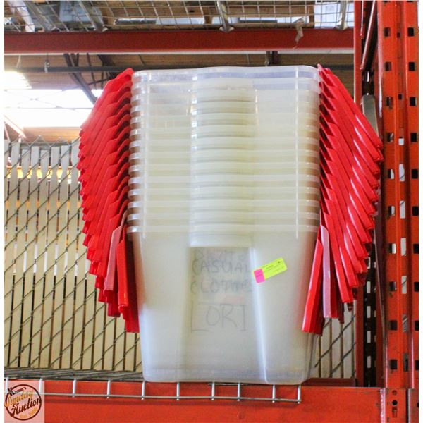 LOT OF RED & WHITE TOTES