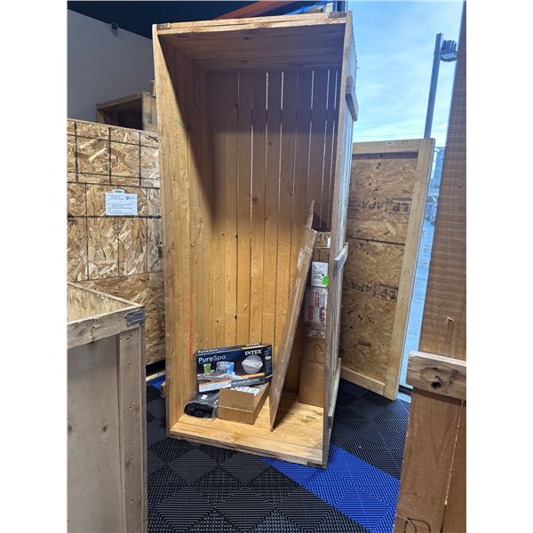 ONSITE: 36.5" X 88" X 27" SHIPPING CRATE