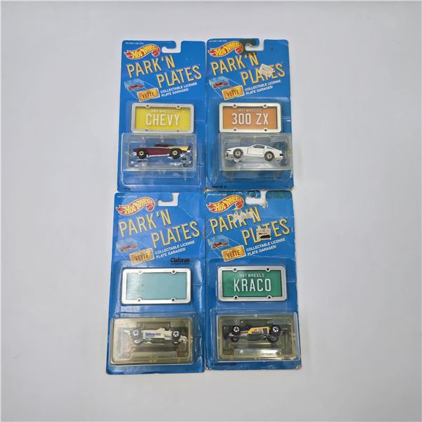 Hot Wheels Park N Plates lot of 4
