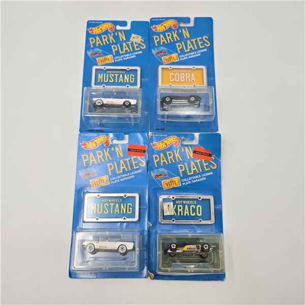 Hot Wheels Park N plates lot of 4