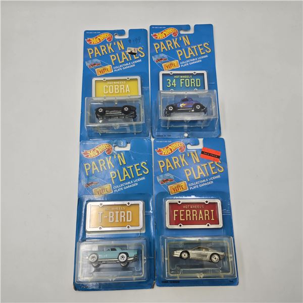 Hot Wheels Park N Plates lot of 4