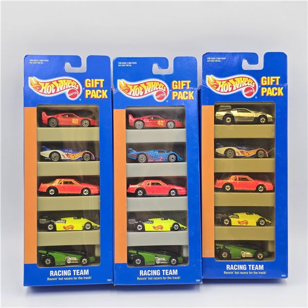 Hot Wheels 5 Car Gift Pack lot of 3