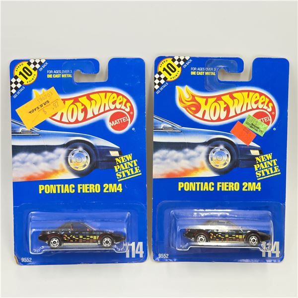 Hot Wheels Blue Card Fiero pair