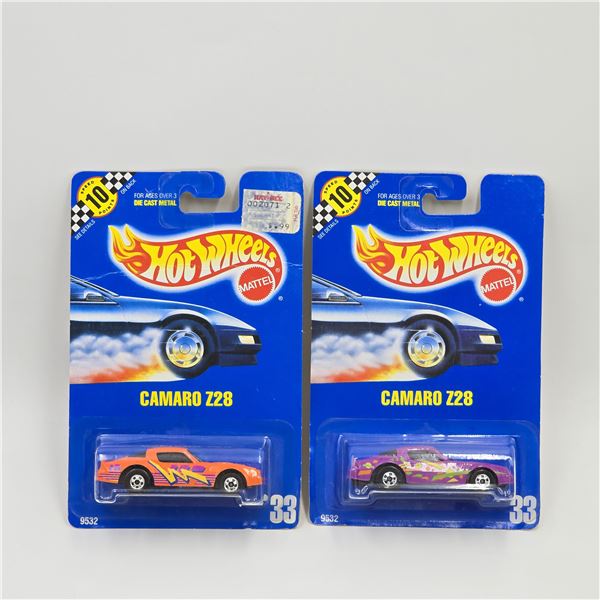 Hot Wheels Blue Card Camaro Pair