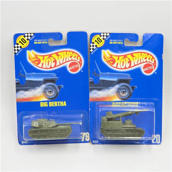 Hot Wheels Blue Card Tank Pair