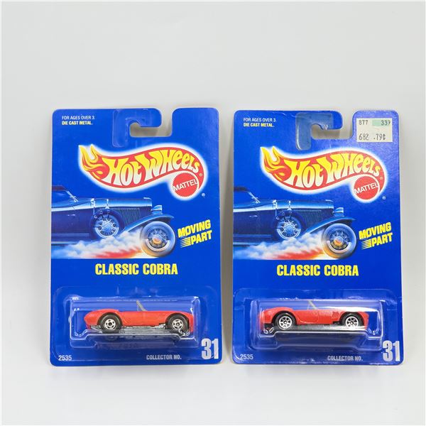 Hot Wheels Blue Card Classic Cobra Pair