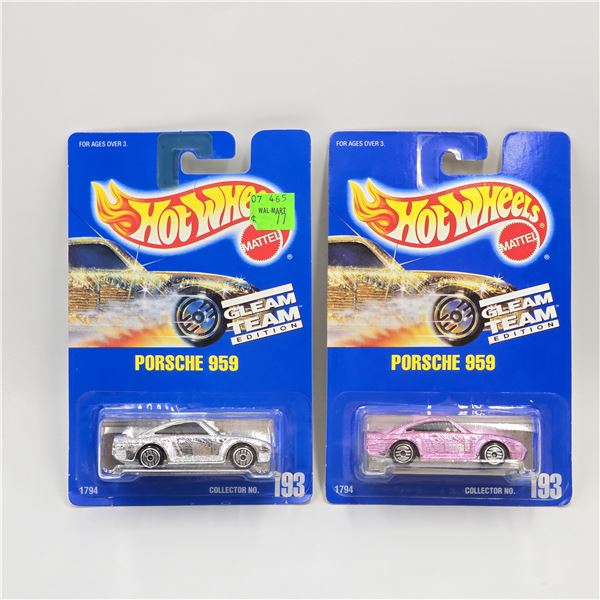 Hot Wheels Blue Card Porsche 959 pair