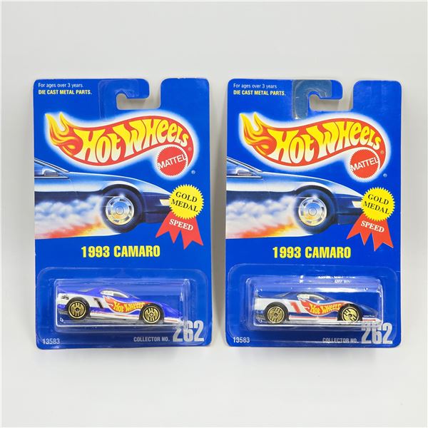 Hot Wheels Blue Card Camaro Pair