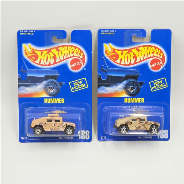 Hot Wheels Blue Card Hummer Pair