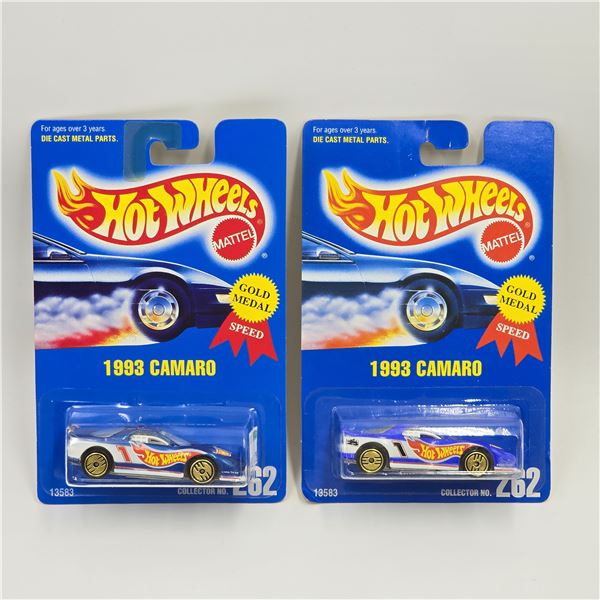Hot Wheels Blue Card Camaro Pair