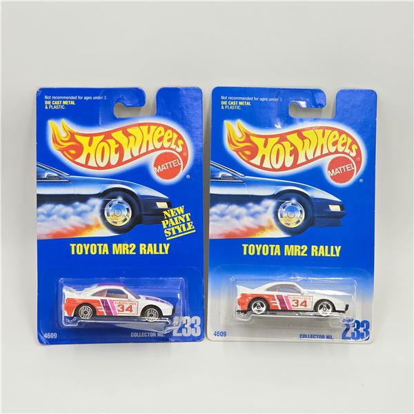 Hot Wheels Blue Card Toyota MR2 Pair
