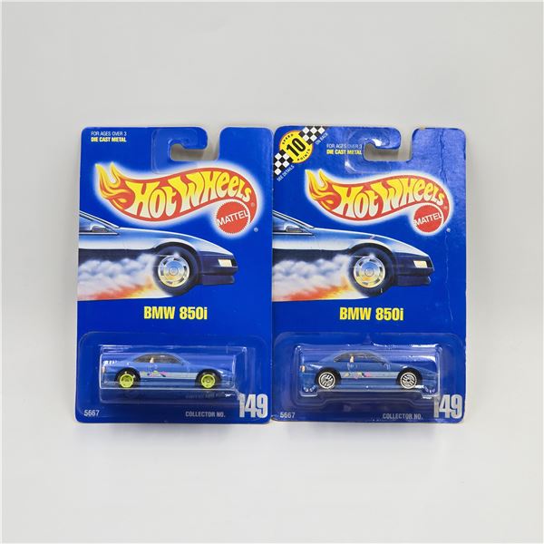 Hot Wheels Ble Card Mercedes 850i Pair