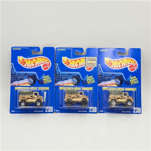 Hot Wheels Blue Card Unimog lot of 3