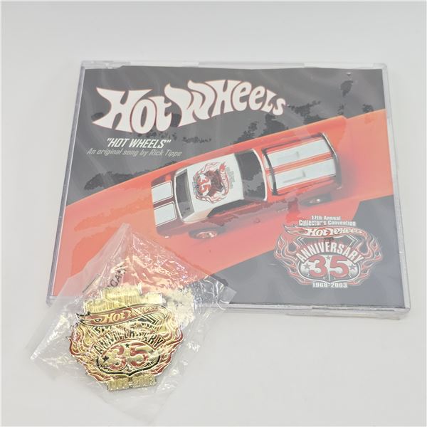Hot Wheels CD and Pin
