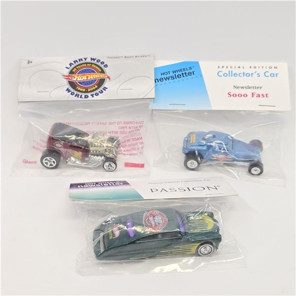 Hot Wheels Lot of 3 Baggie Cars