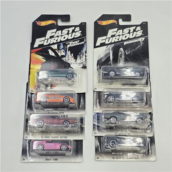 Hot Wheels Fast and Furious Lot of 8