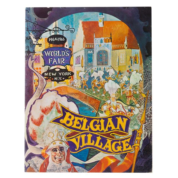 A 1964 World's Fair Belgian Village Souvenir Book.