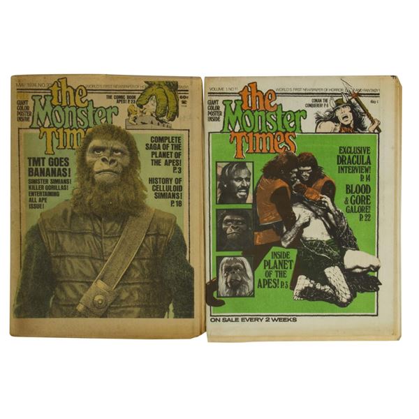 A Pair of "The Monster Times" Issues.