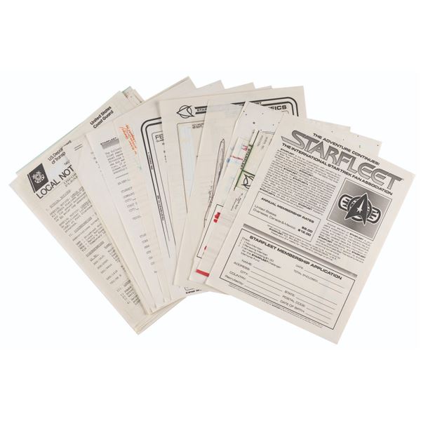 A Collection of Star Trek Fan Club Materials.