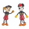 Image 1 : A Pair of Wooden Minnie Mouse Fun-E-Flex Figures.