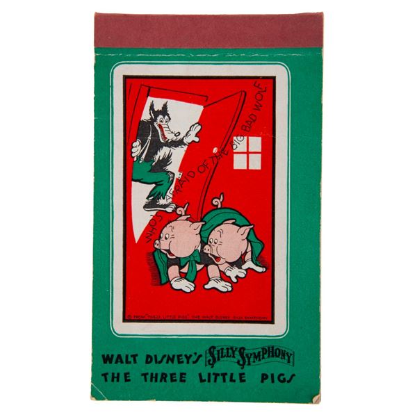 A Three Little Pigs Bridge Scoring Pad.