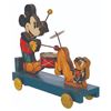 Image 2 : A Rare Mickey Mouse Band Pull Toy by Fisher-Price.