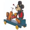 Image 5 : A Rare Mickey Mouse Band Pull Toy by Fisher-Price.