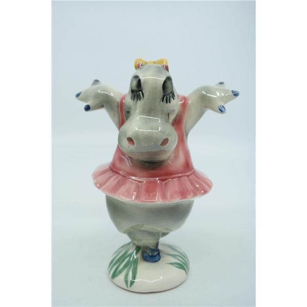 A 1940"Fantasia" Hippo Figurine by Vernon Kilns.