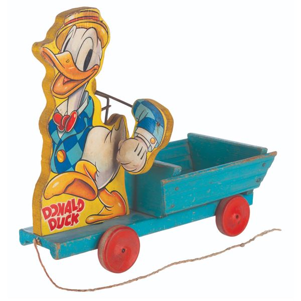 A Donald Duck Strutter Pull Toy, Fisher Price No. 510.