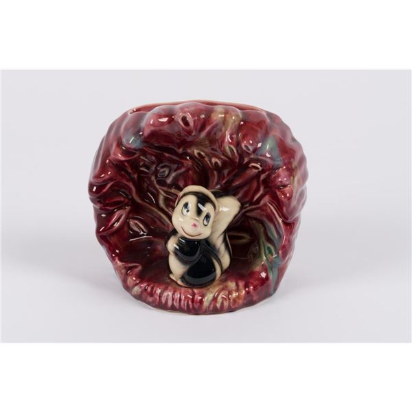 A Flower"Bambi" Ceramic Wall Planter.