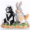 Image 1 : "Bambi" Thumper and Flower Bookends by Schmid.