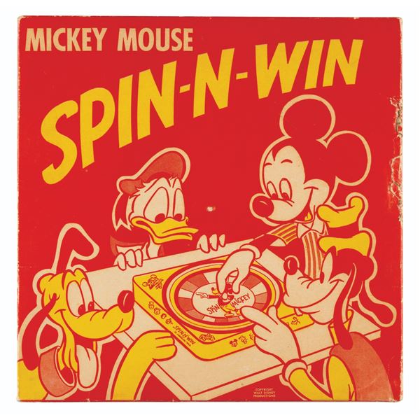 A Mickey Mouse Spin-N-Win Game.
