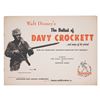 Image 1 : A"The Ballad of Davy Crockett" Sheet Music Book.