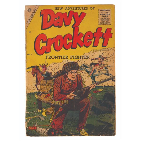 A 1955 Davy Crockett Frontier Fighter Comic Book.